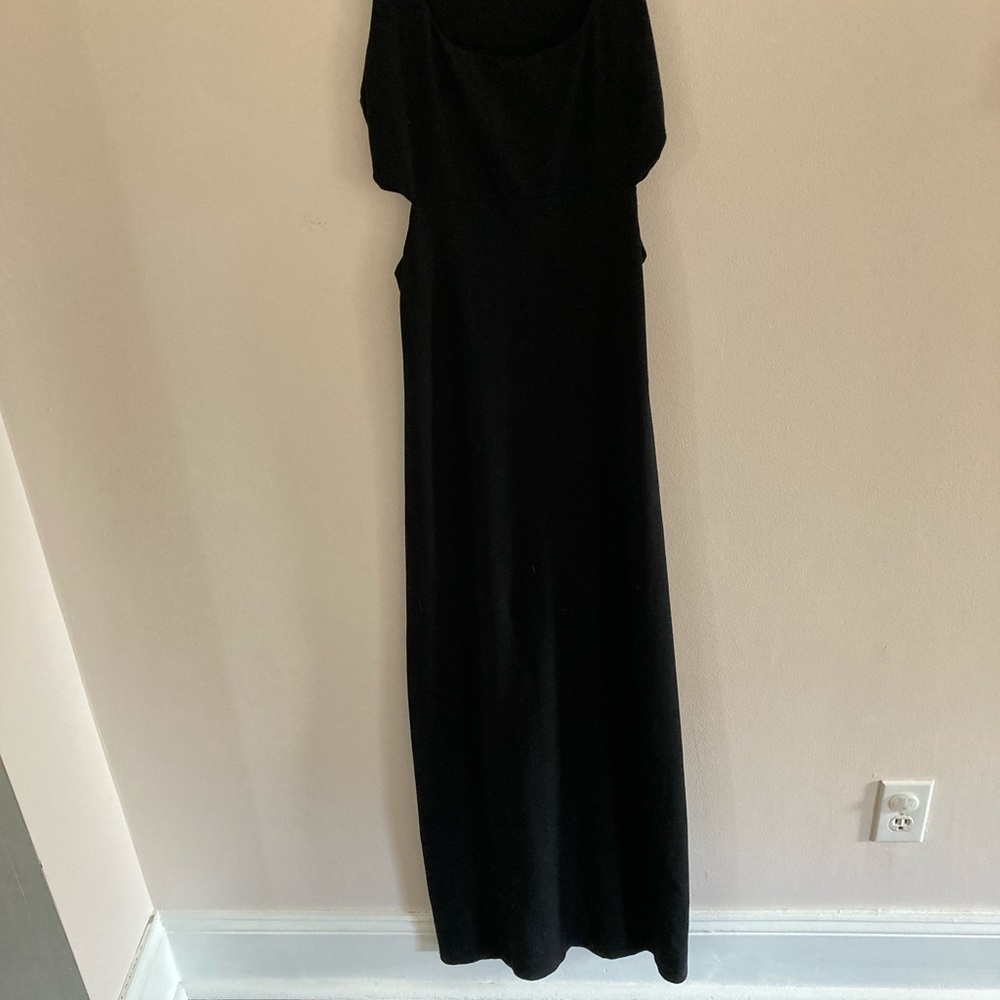 Susana Monaco side slit black maxi
